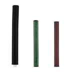 Roo Laced FL27 Non-Taper putter grips in Black, Dark Green, and Dark Red