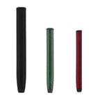 Roo Laced FL28 Jumbo putter grips in Black, Dark Green, and Dark Red