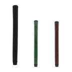 Roo Laced Midsize putter grips in Black, Dark Green, and Dark Red